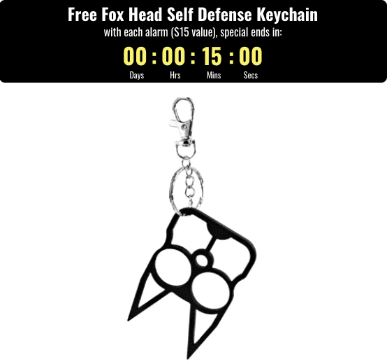 Free-Foxy-Head-Self-Defens-Keychain Free Foxy Head Self Defense Keychain countown