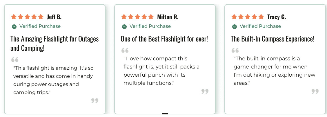 sos 6-1 emergency flashlight customer reviews