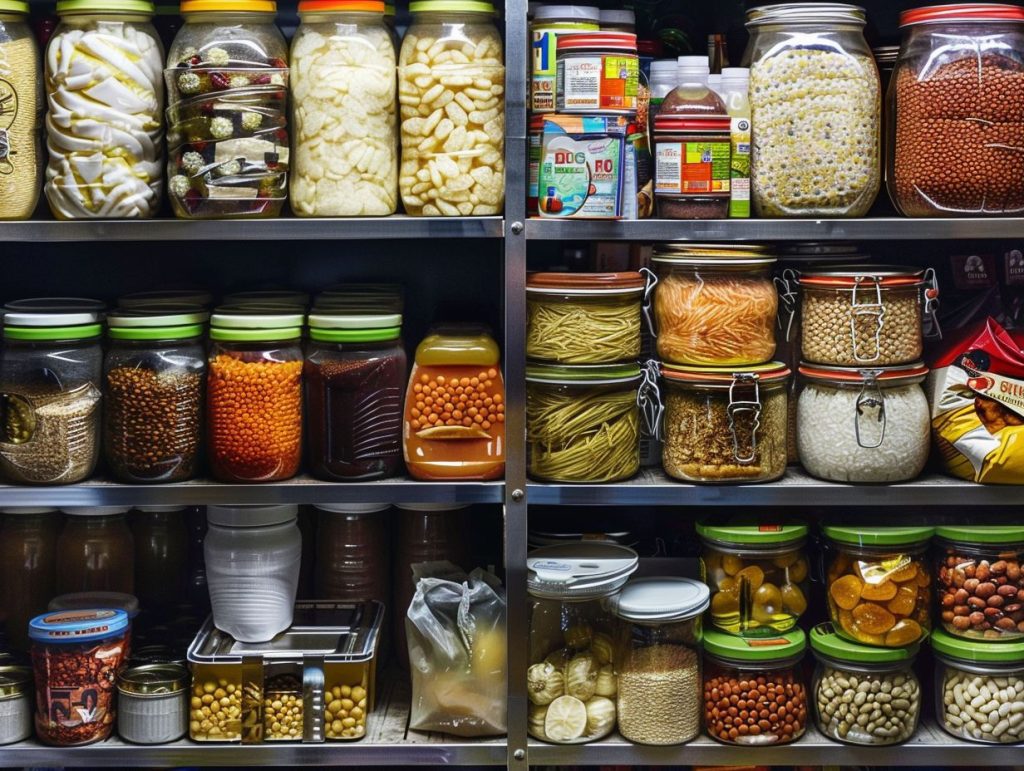food-water-survival-food a pantry stocked with food