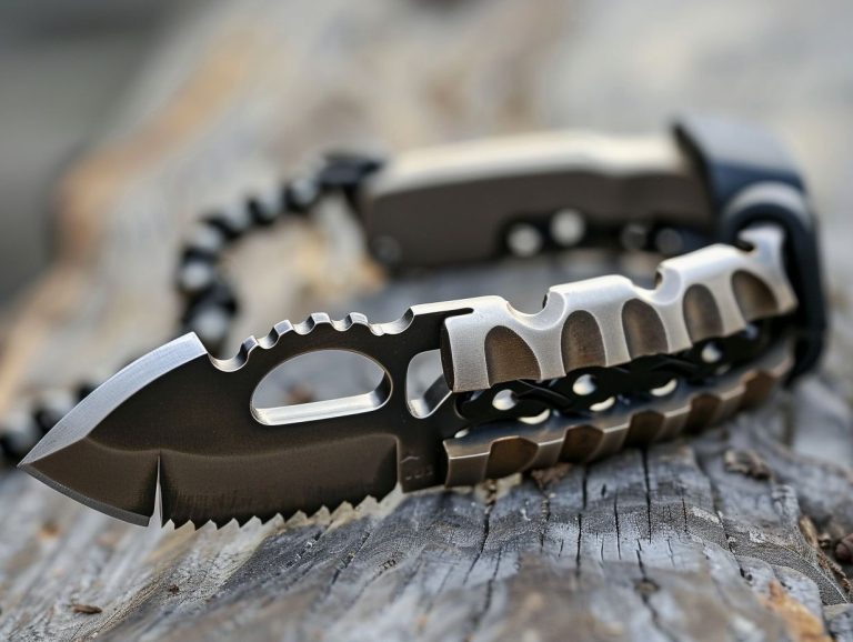 survival-bracelet-with-knife A survival bracelet with a knife