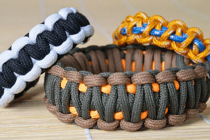 3 survival paracord bracelets